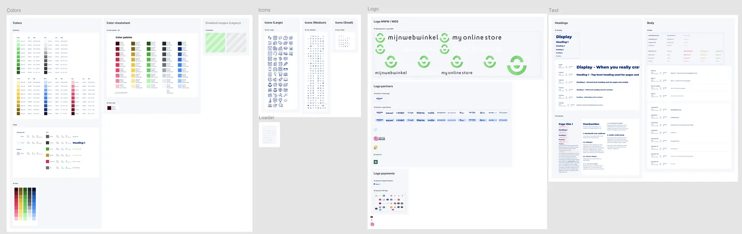 Een overzicht van de kernelementen van het Bricks designsysteem